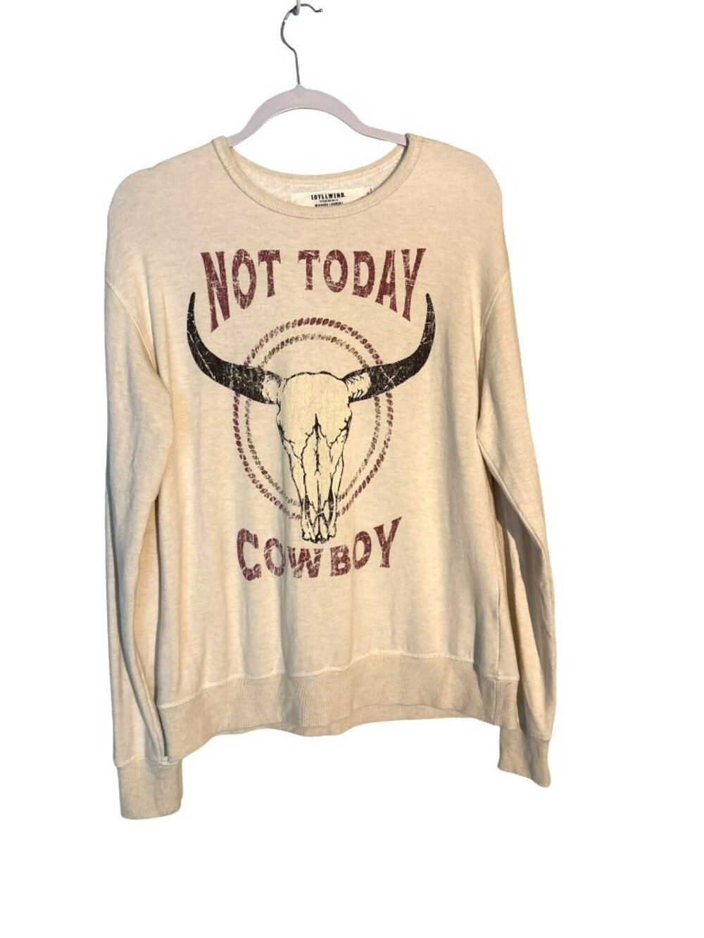 Idyllwind Fueled By Miranda Lambert Not Today Cowboy Graphic Sweatshirt Size S